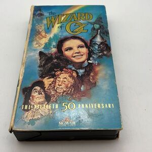 The Wizard of Oz w/‎ Collectors Book 1989 VHS 50th Anniversary Edition